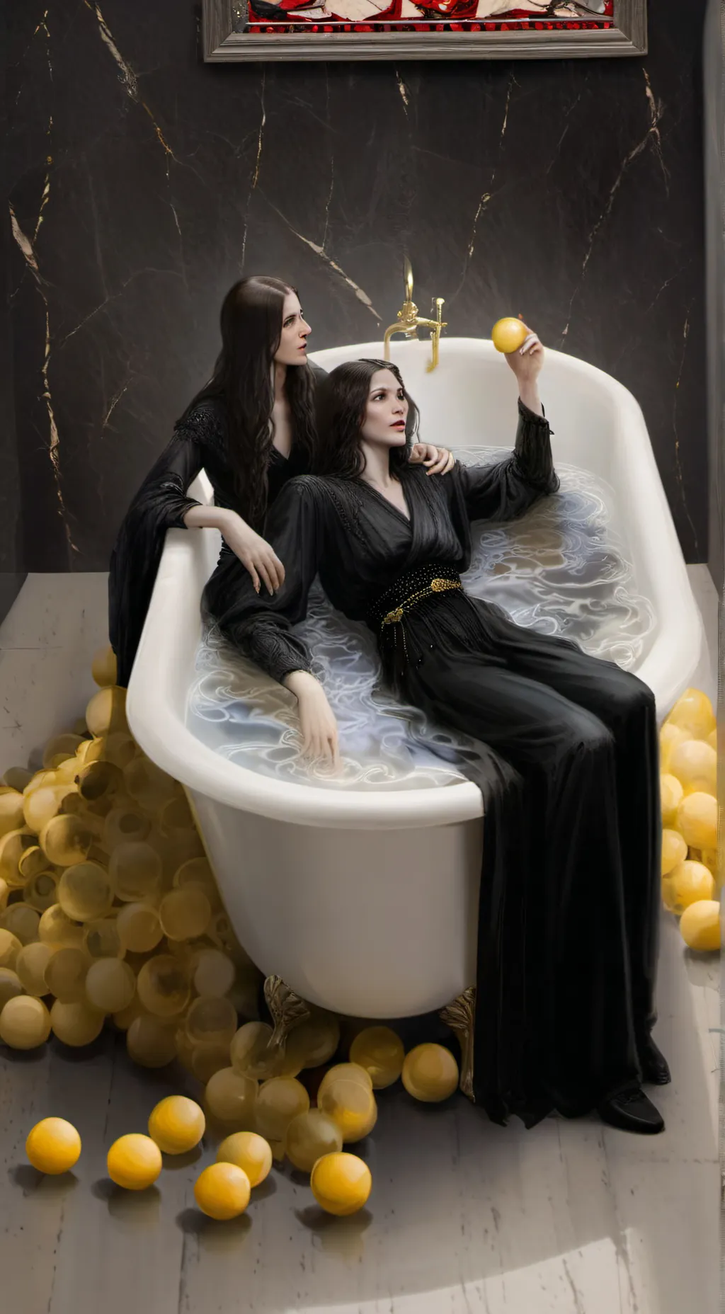 ai character: Seraphine and Celeste background