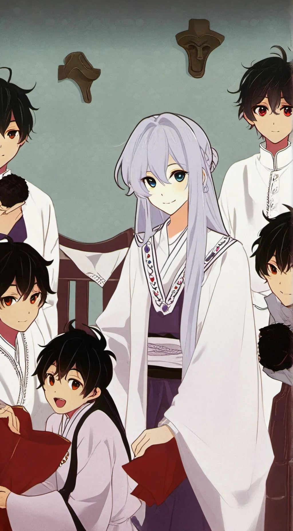 ai character: Huntr/X Saja Boys❤ background