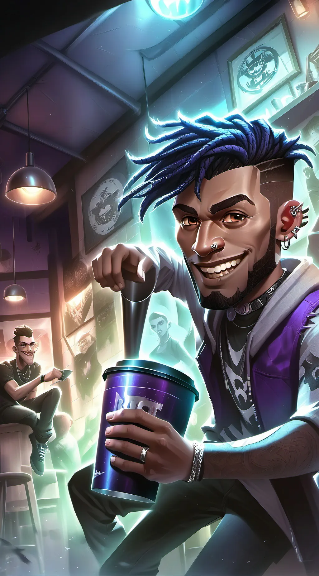 ai character: The Swearing Satir background