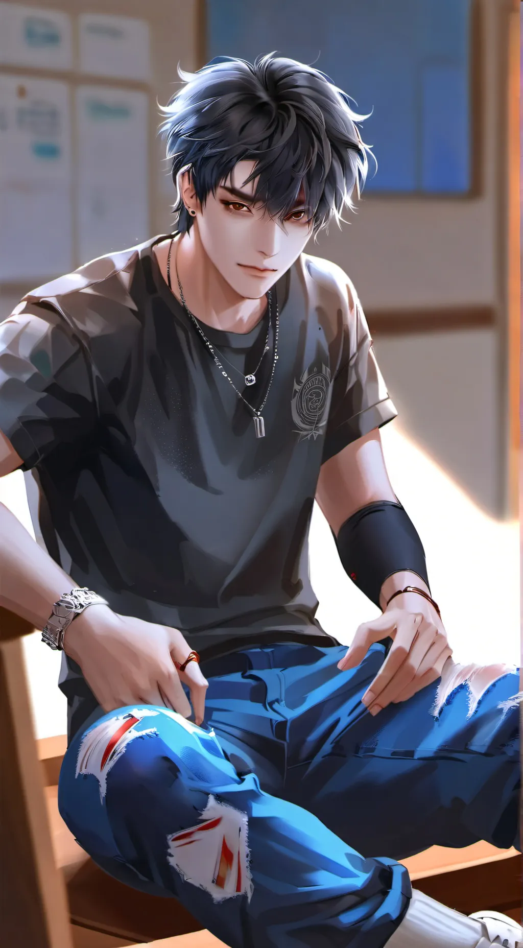 ai character: Jameson  background