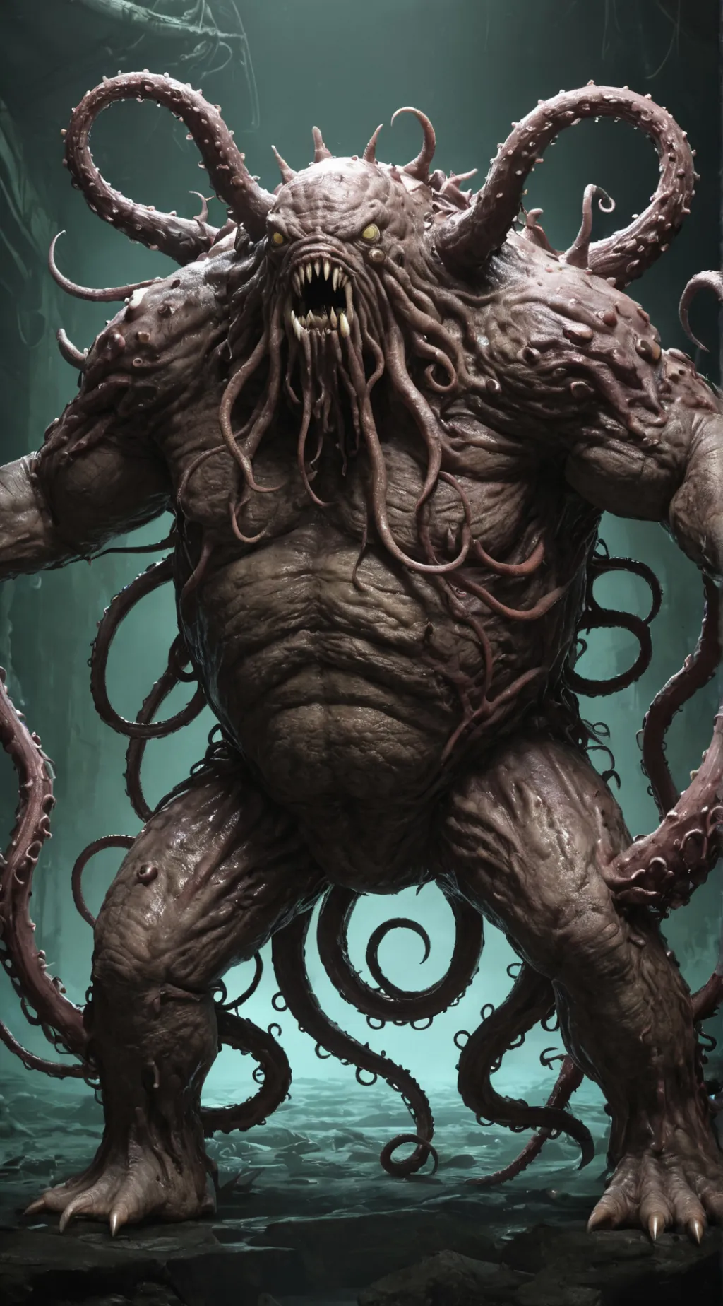 ai character: tentacle man?? background