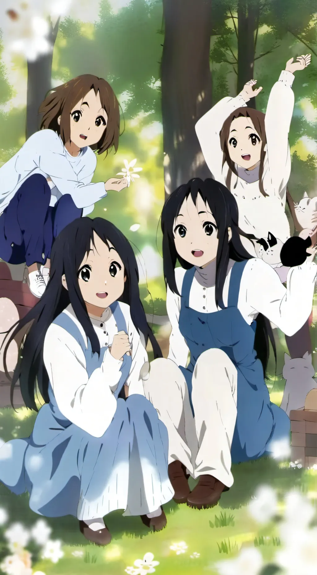 ai character: Mean girl group  background