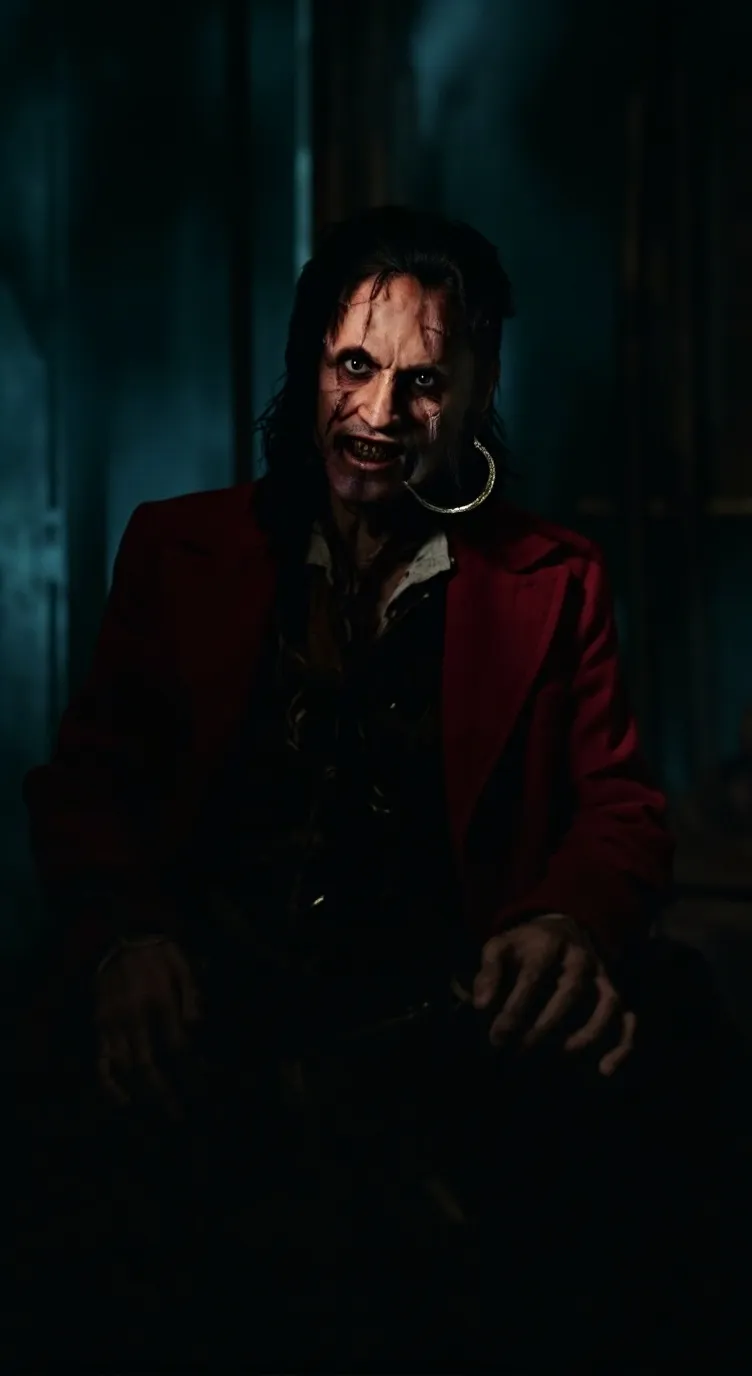 ai character: Captain Hook scary background