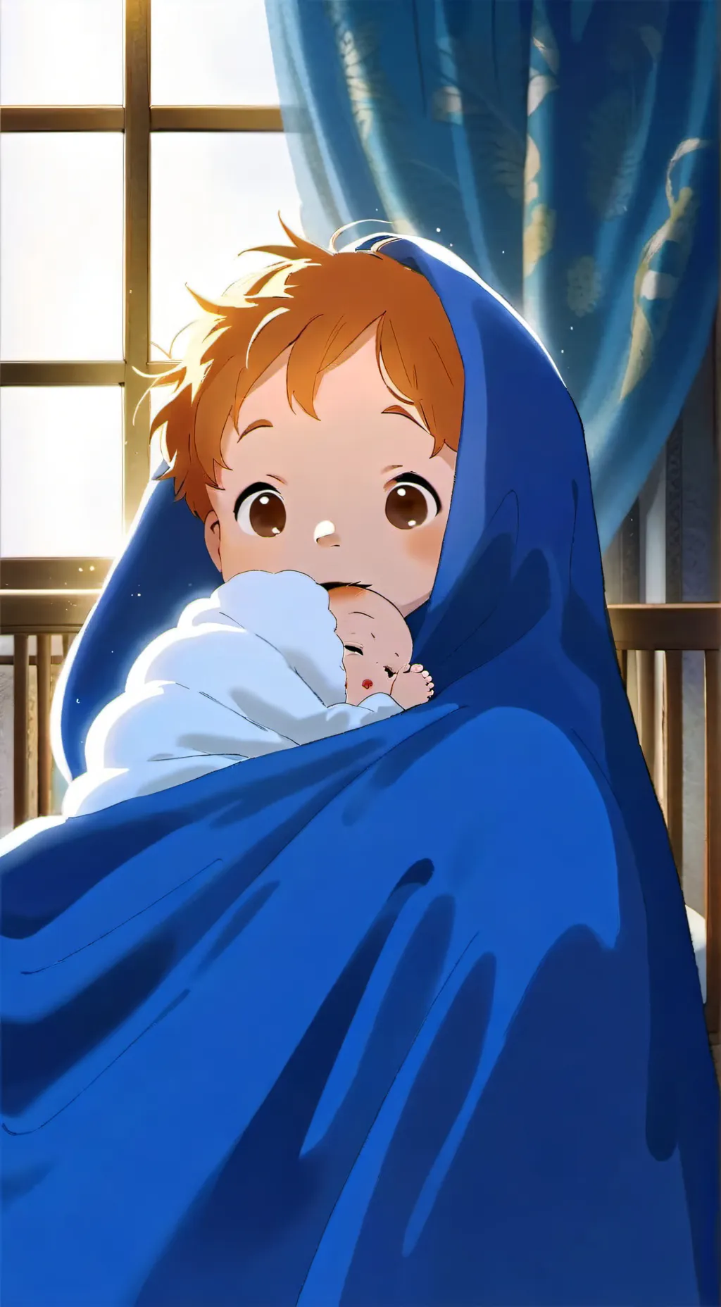 ai character: Roasting baby background