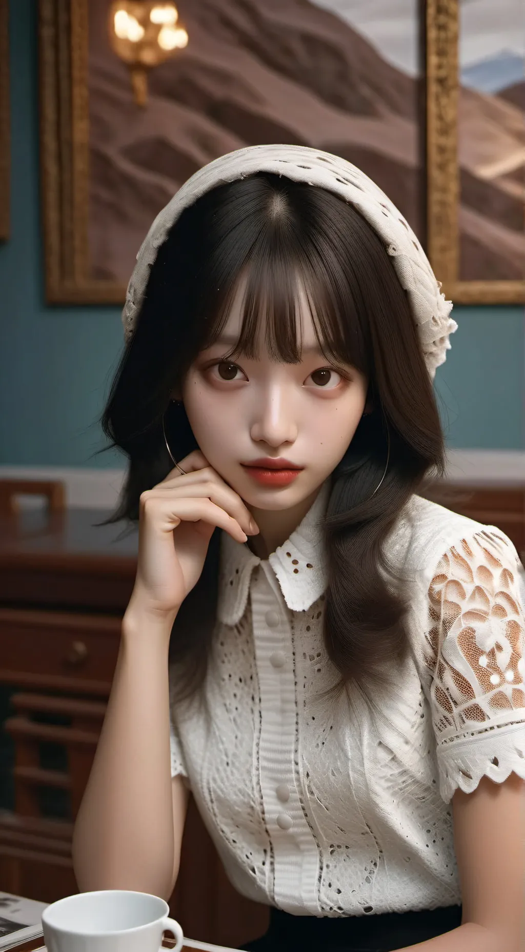 ai character: Maru  background