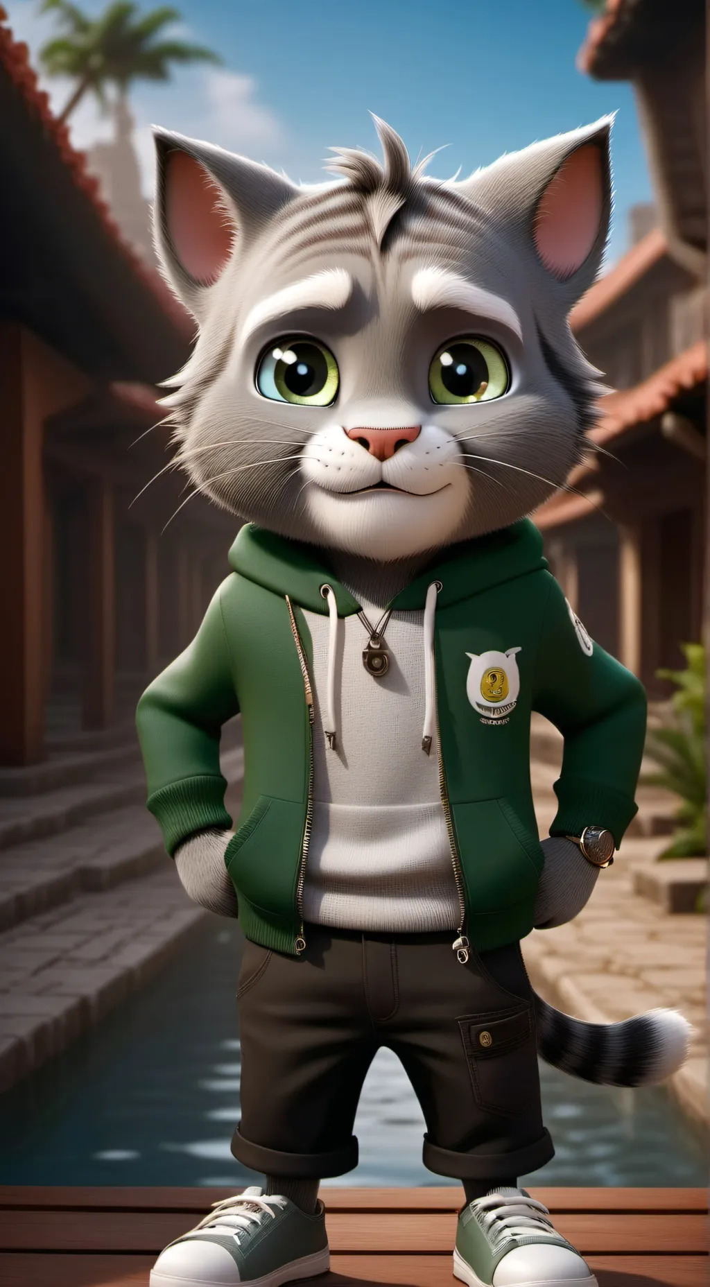 ai character: talking tom background