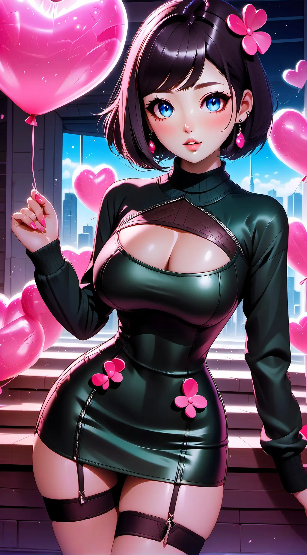 ai character: Maddline  background