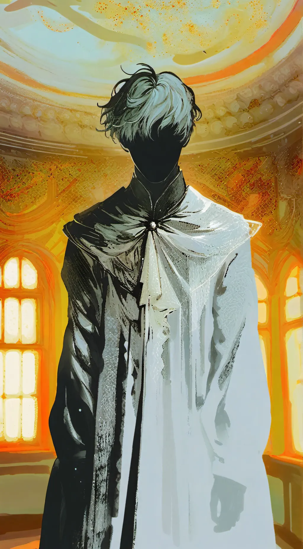 ai character: shadow person  background