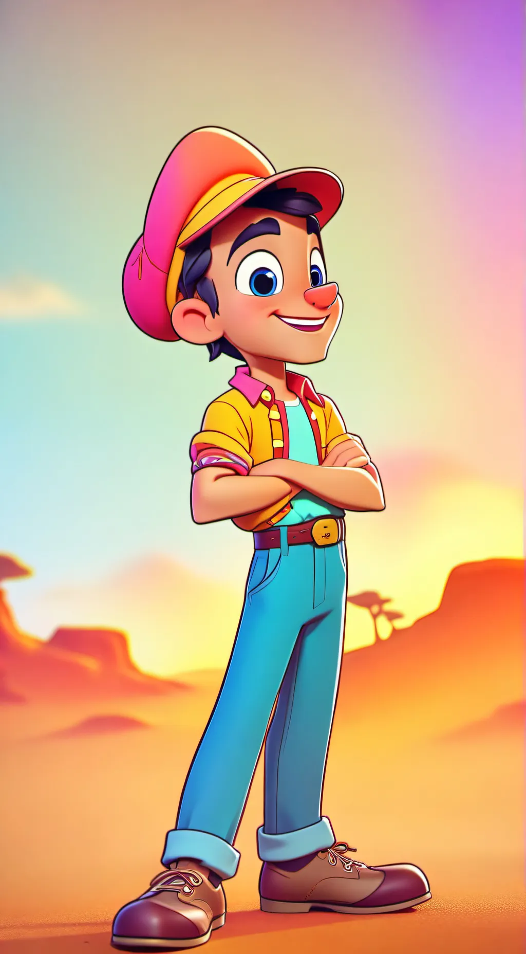 ai character: y background