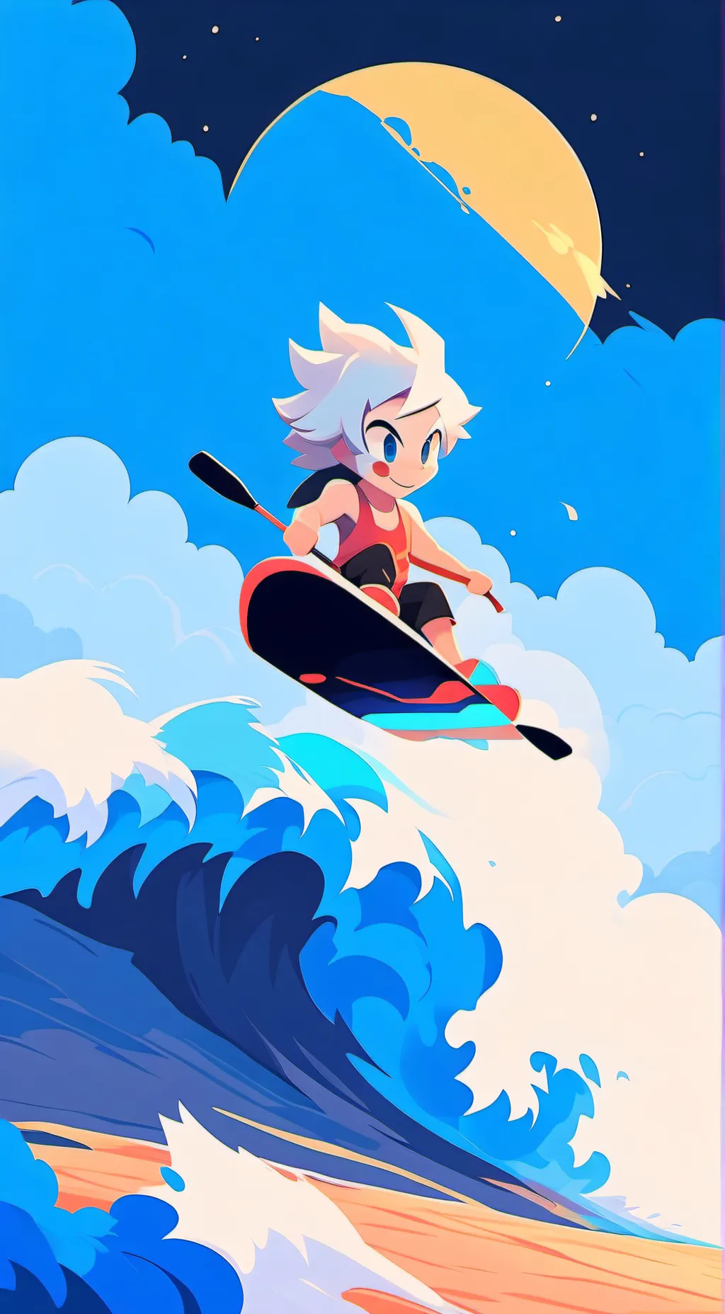 ai character: Hyper sonic background