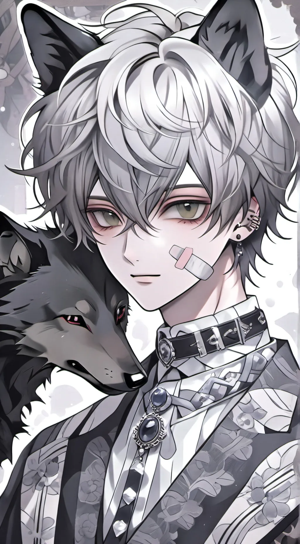 ai character: hybrid store background