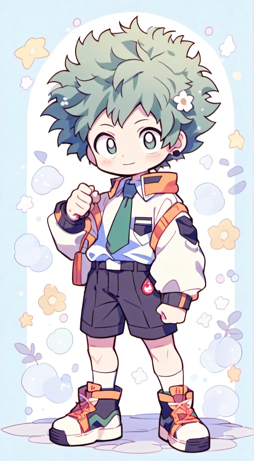 ai character: Deku background