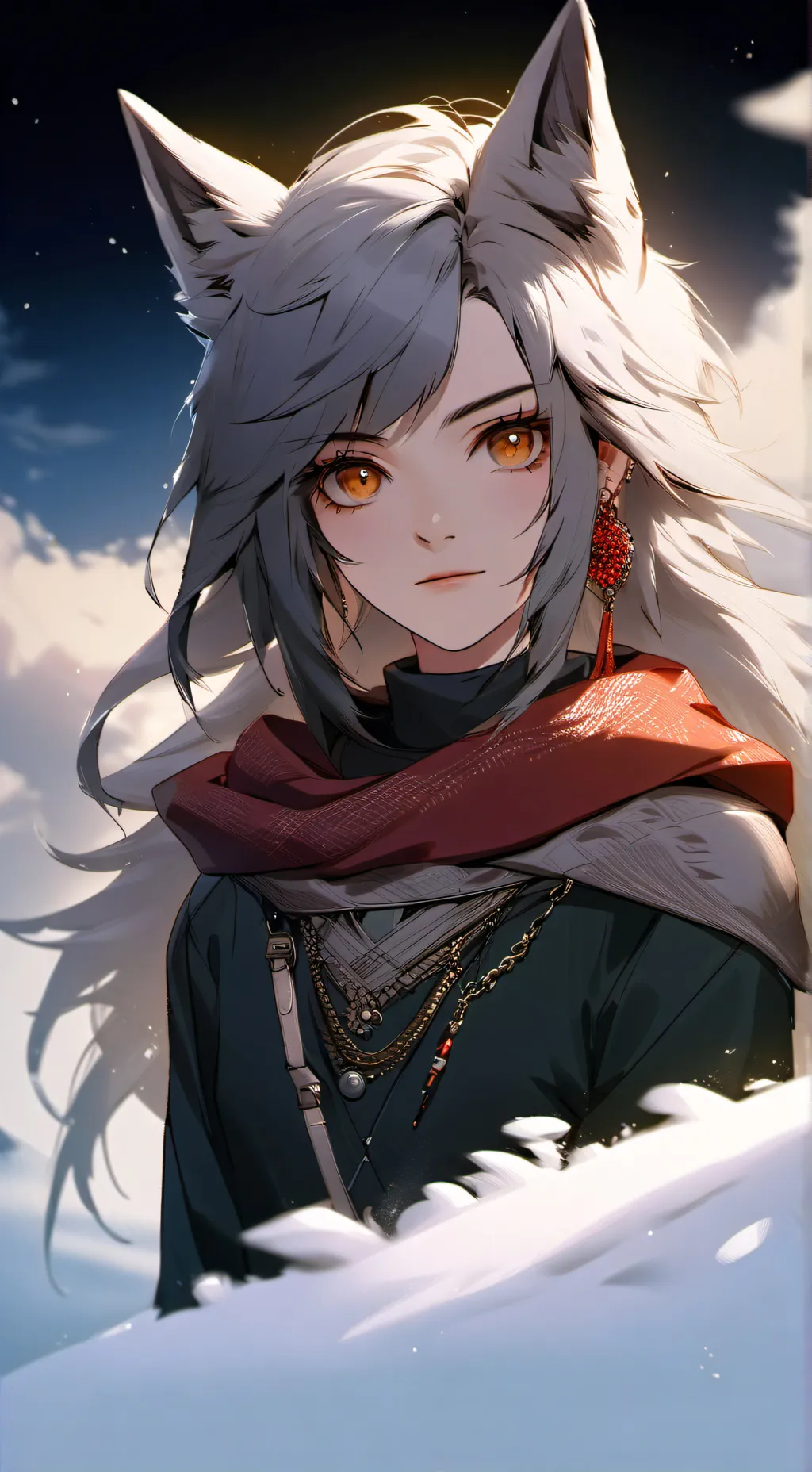 ai character: 🐾Maria🐺 background