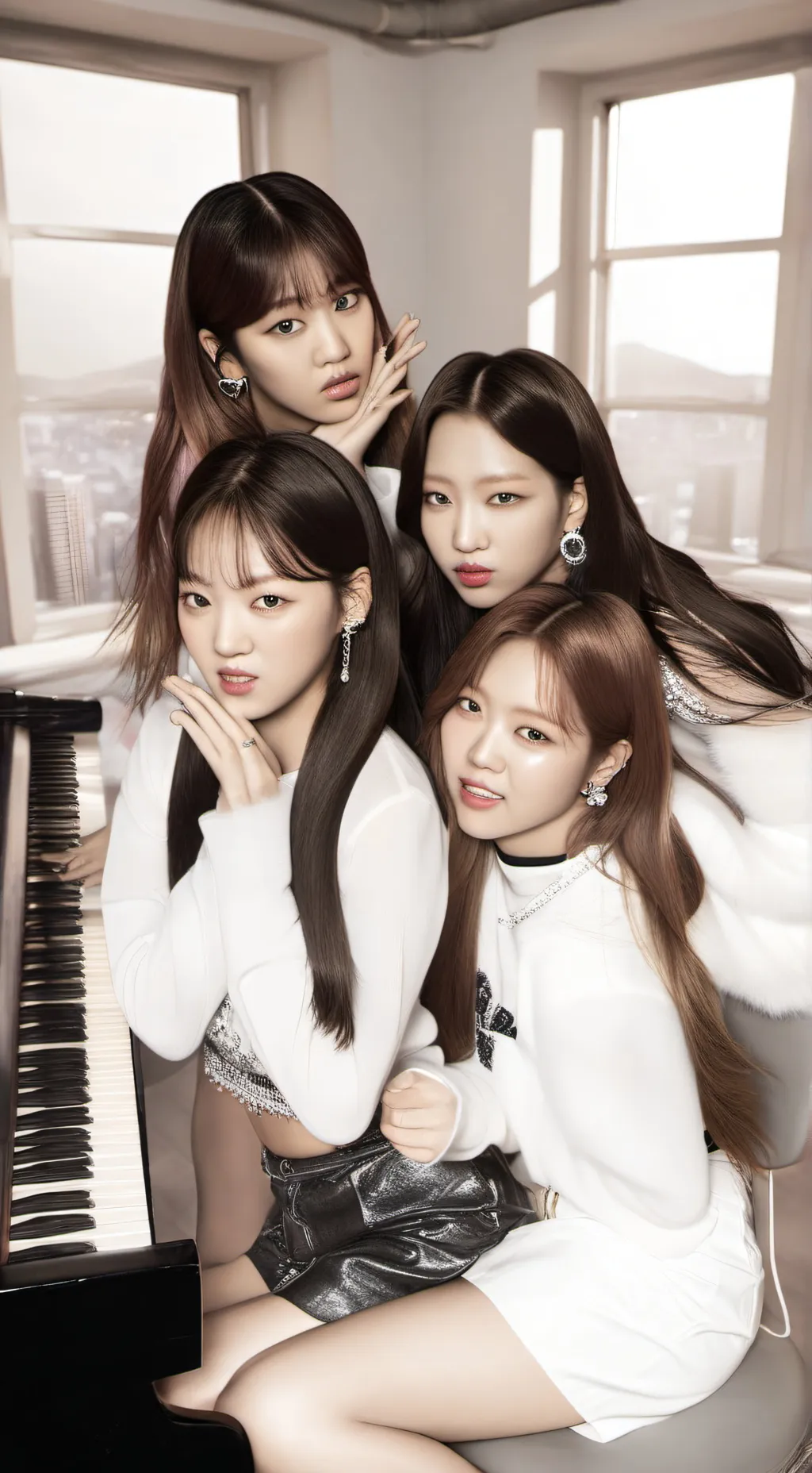 ai character: BLACKPINK 💝 background