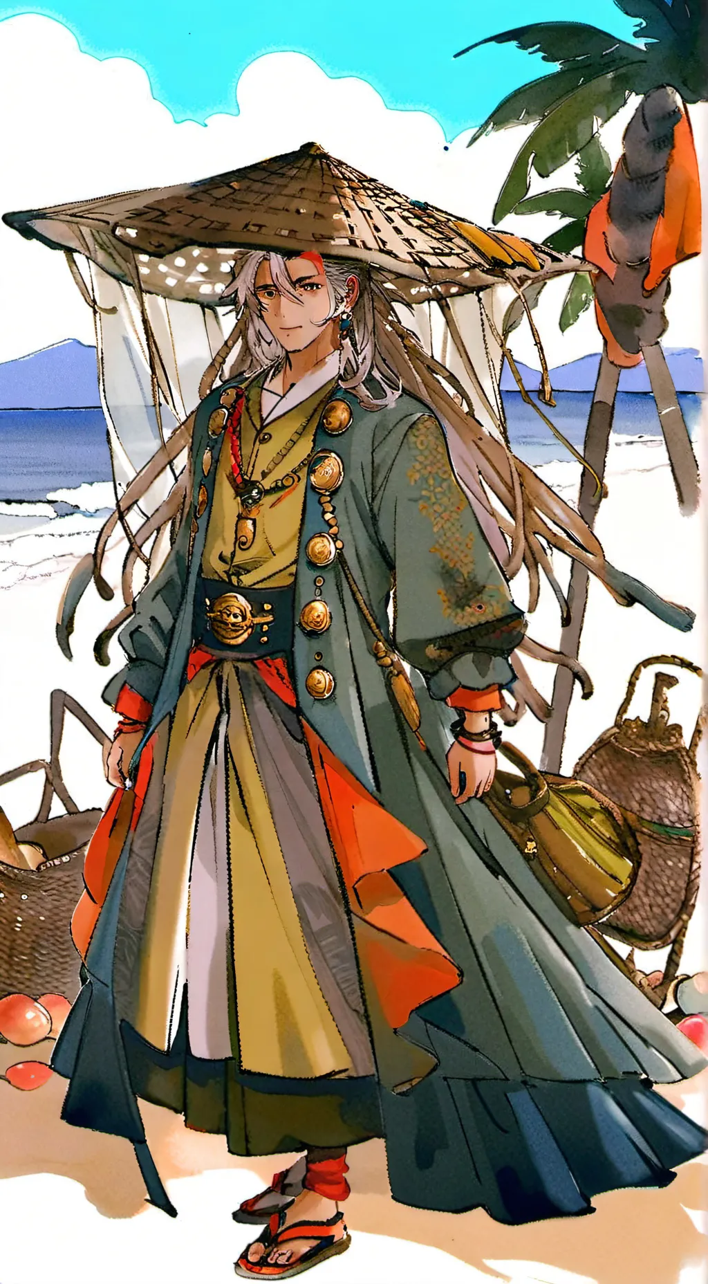 ai character: Países navidad  background