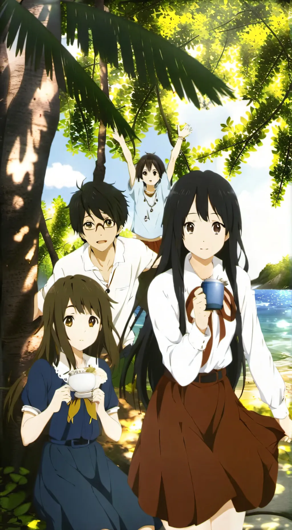 ai character: Island background