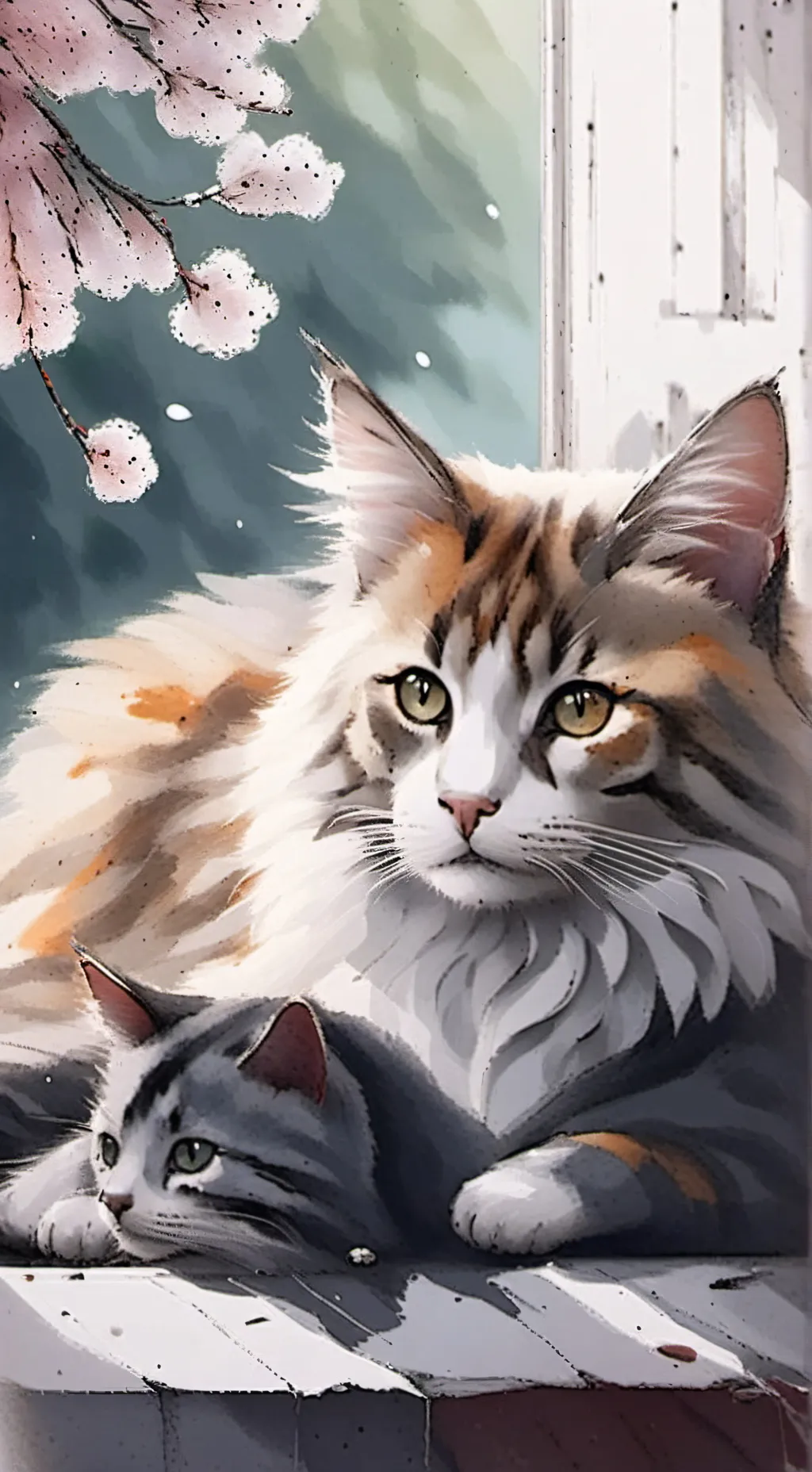 ai character: Uwu cat background