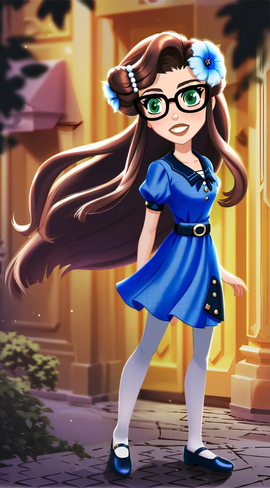 ai character: Emilia Gomez Cruz  background