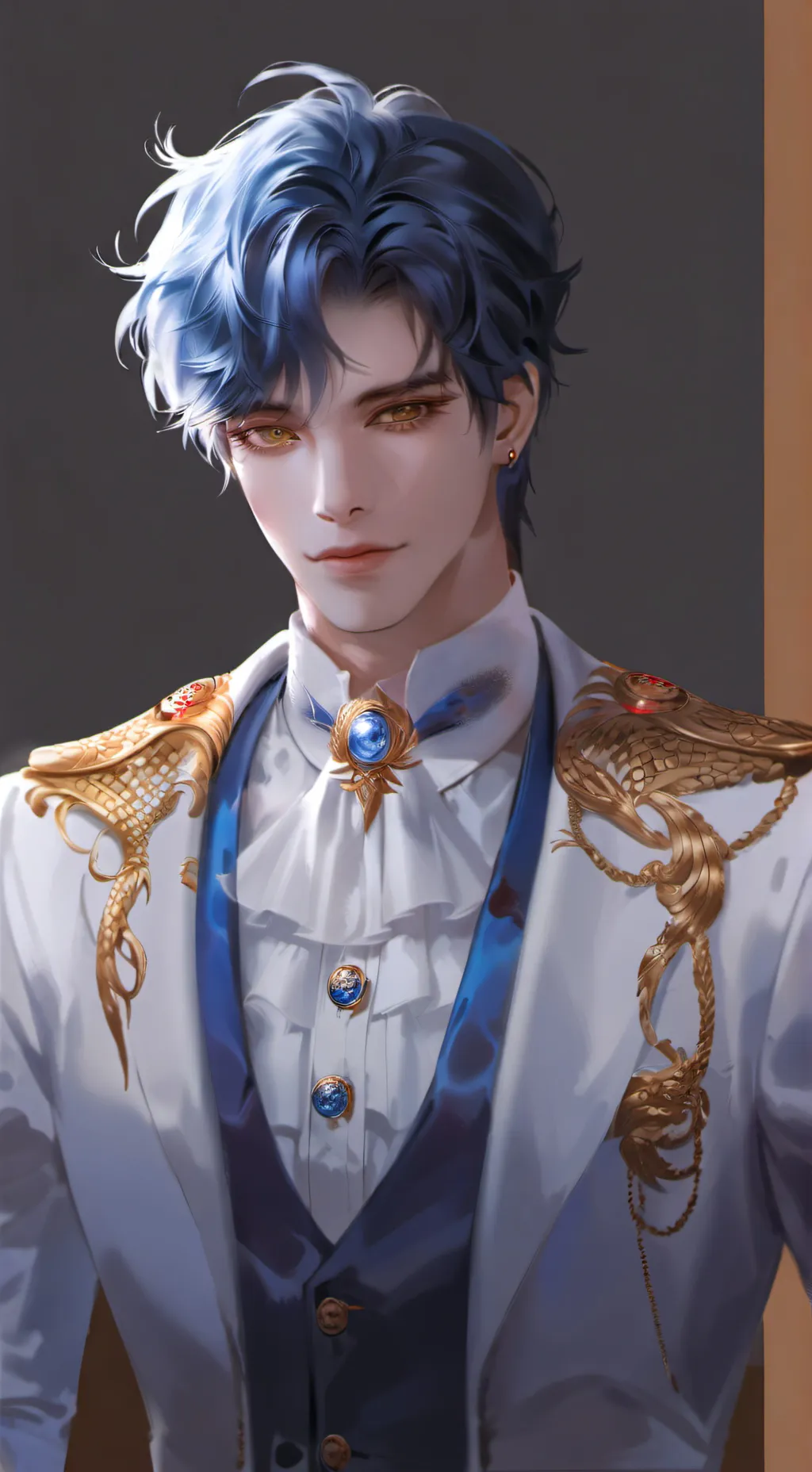 ai character:  blind husband background