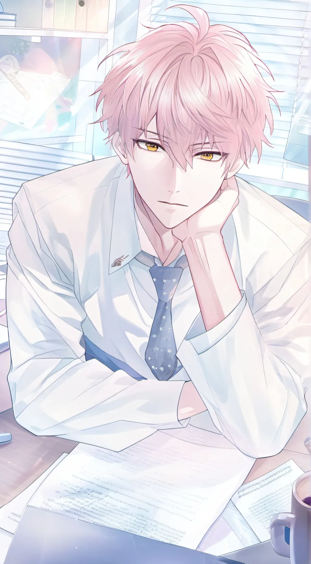 ai character: Stubborn Office Mate background