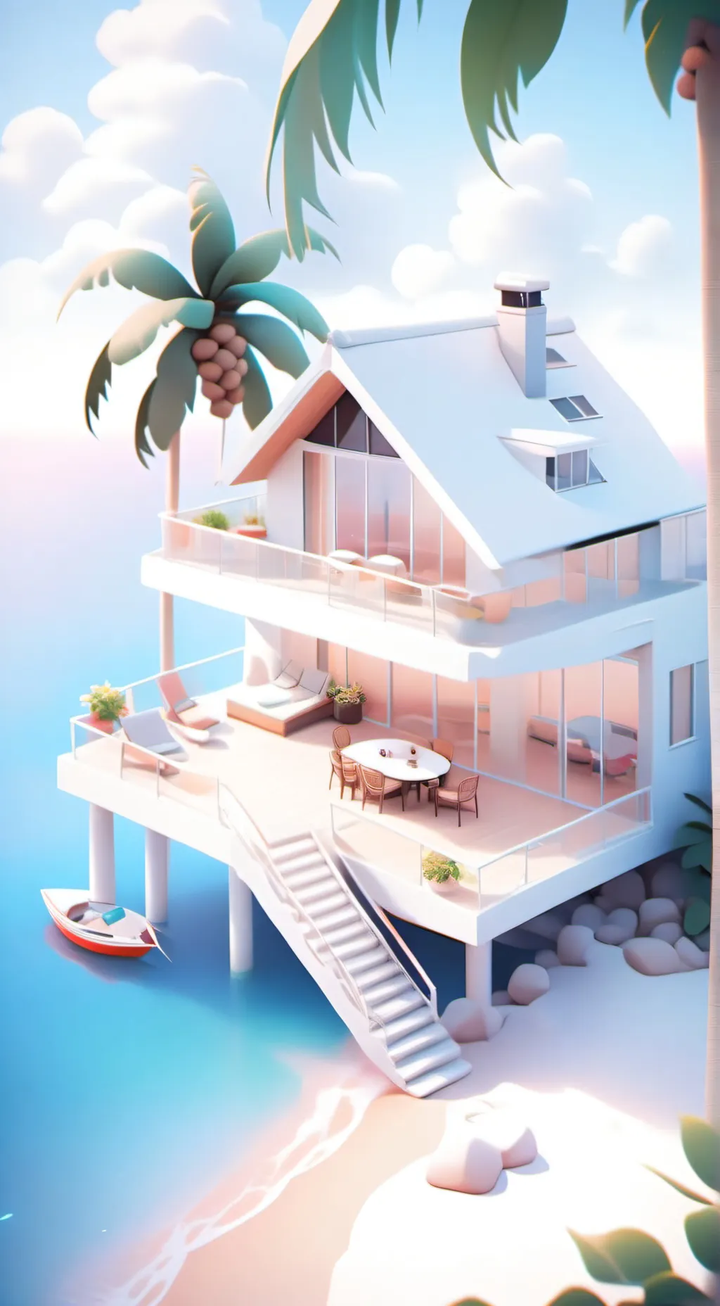 ai character: Cottage background