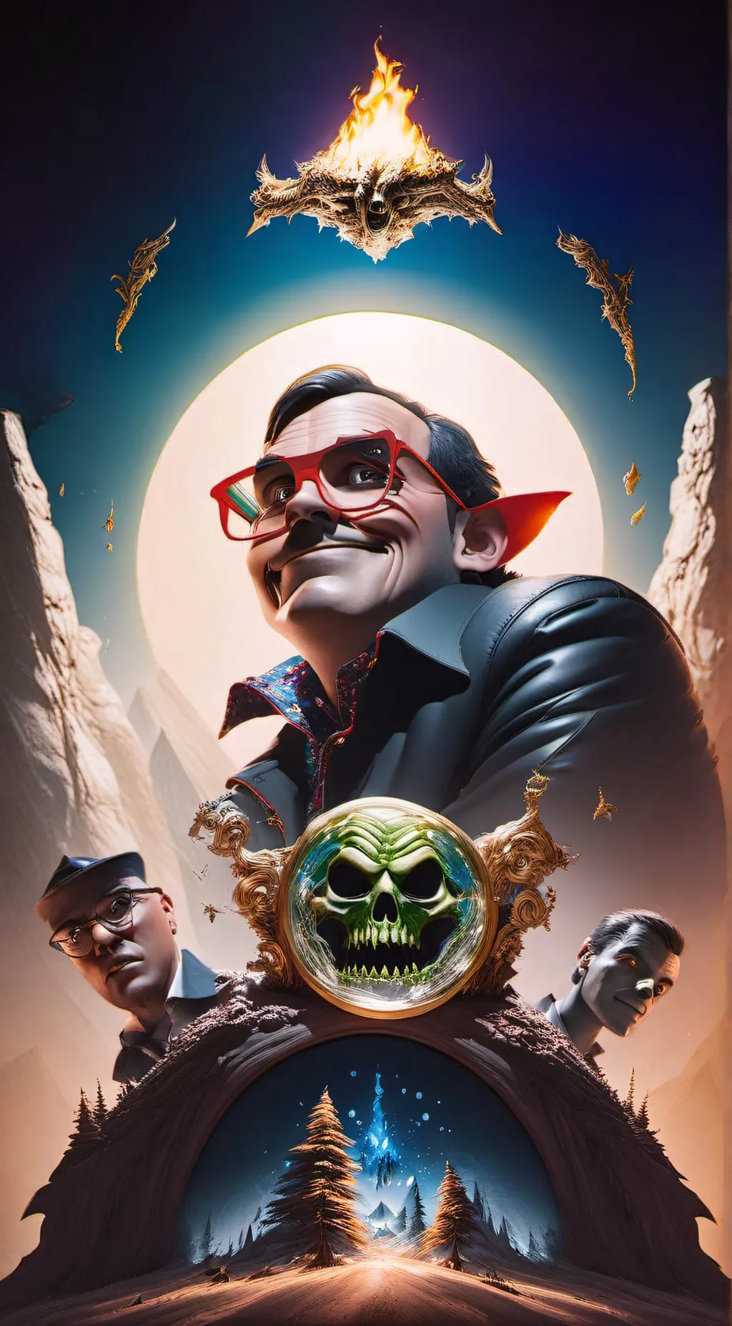 ai character: GooseBumps  background