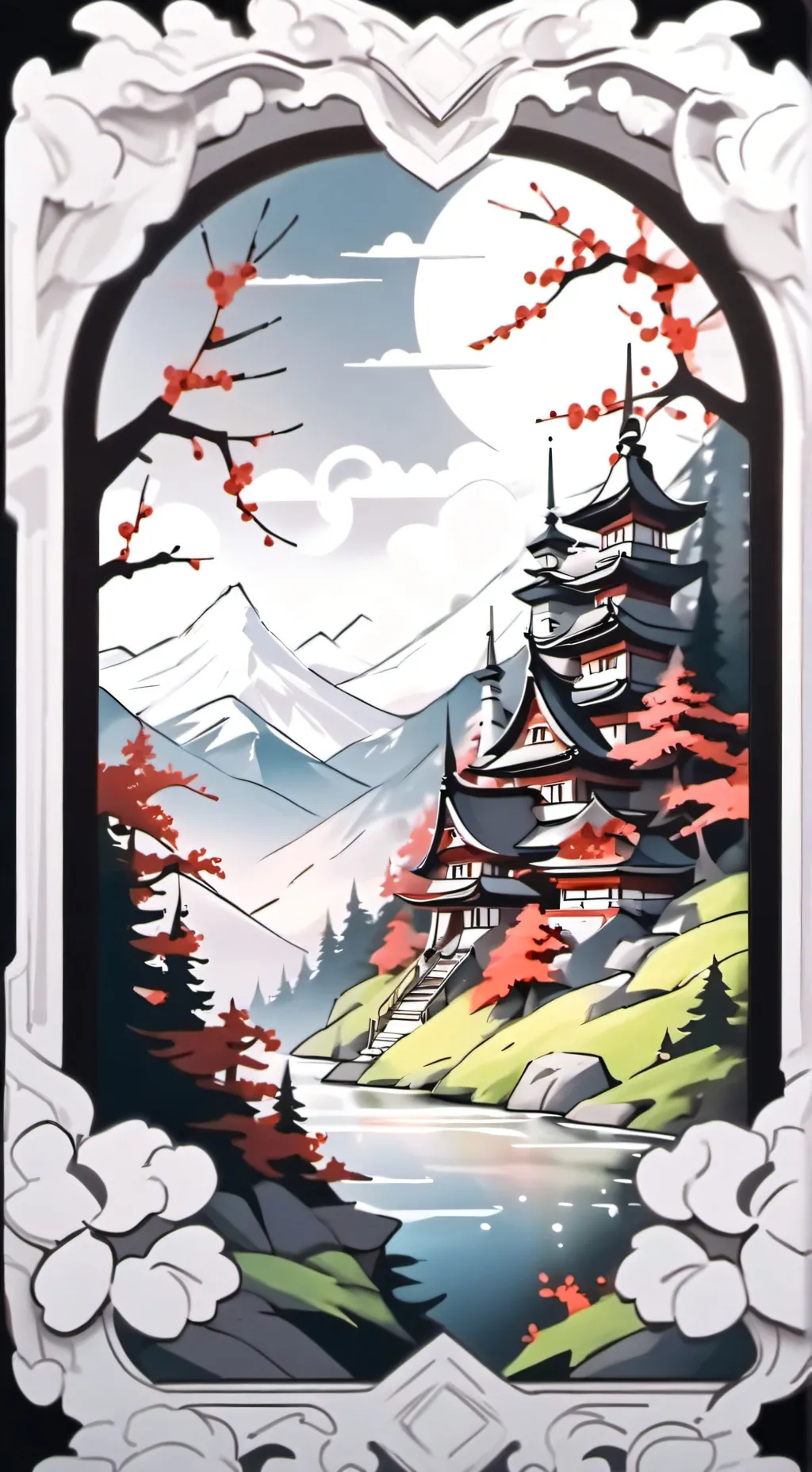 ai character: Fpe Christmas  background