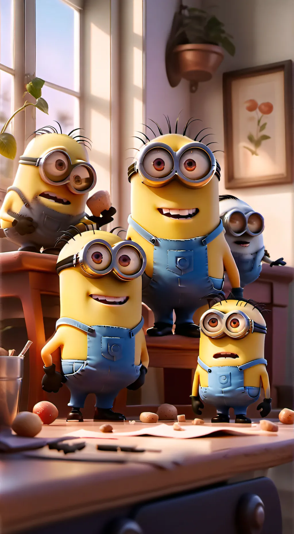 ai character: Minions  background