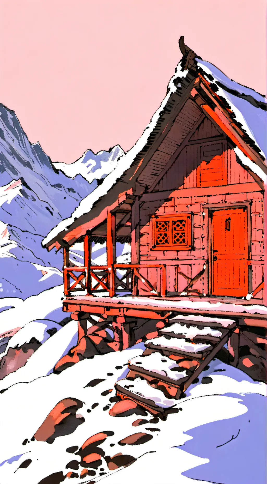 ai character: KNY Snow Vacation! background