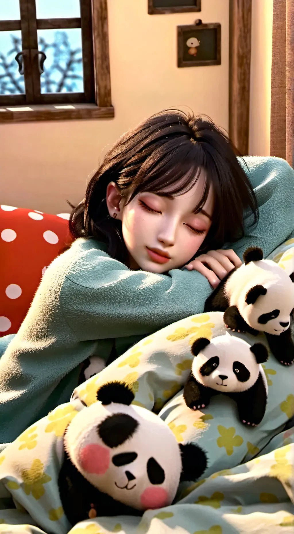 ai character: SKZ SLEEPOVER x YN background