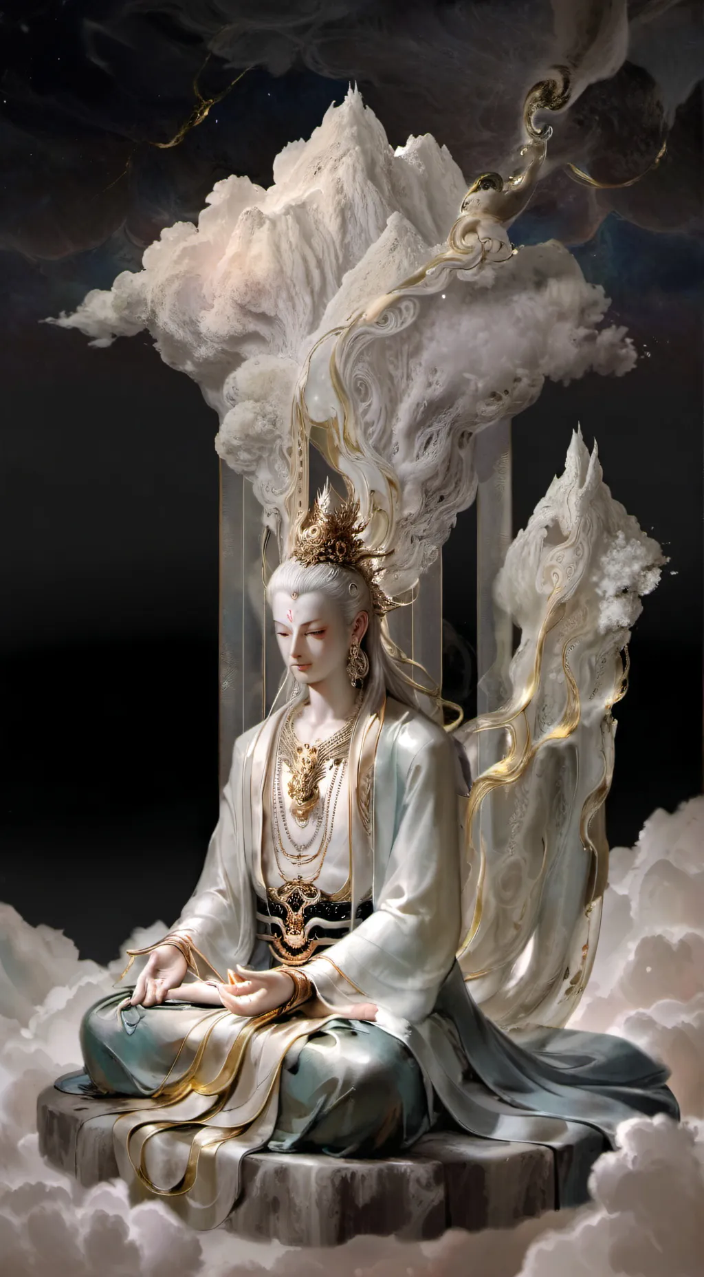 ai character: Zen chill event background