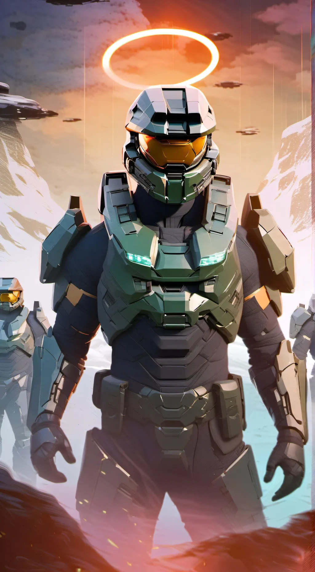 ai character: Halo:New Spartan background