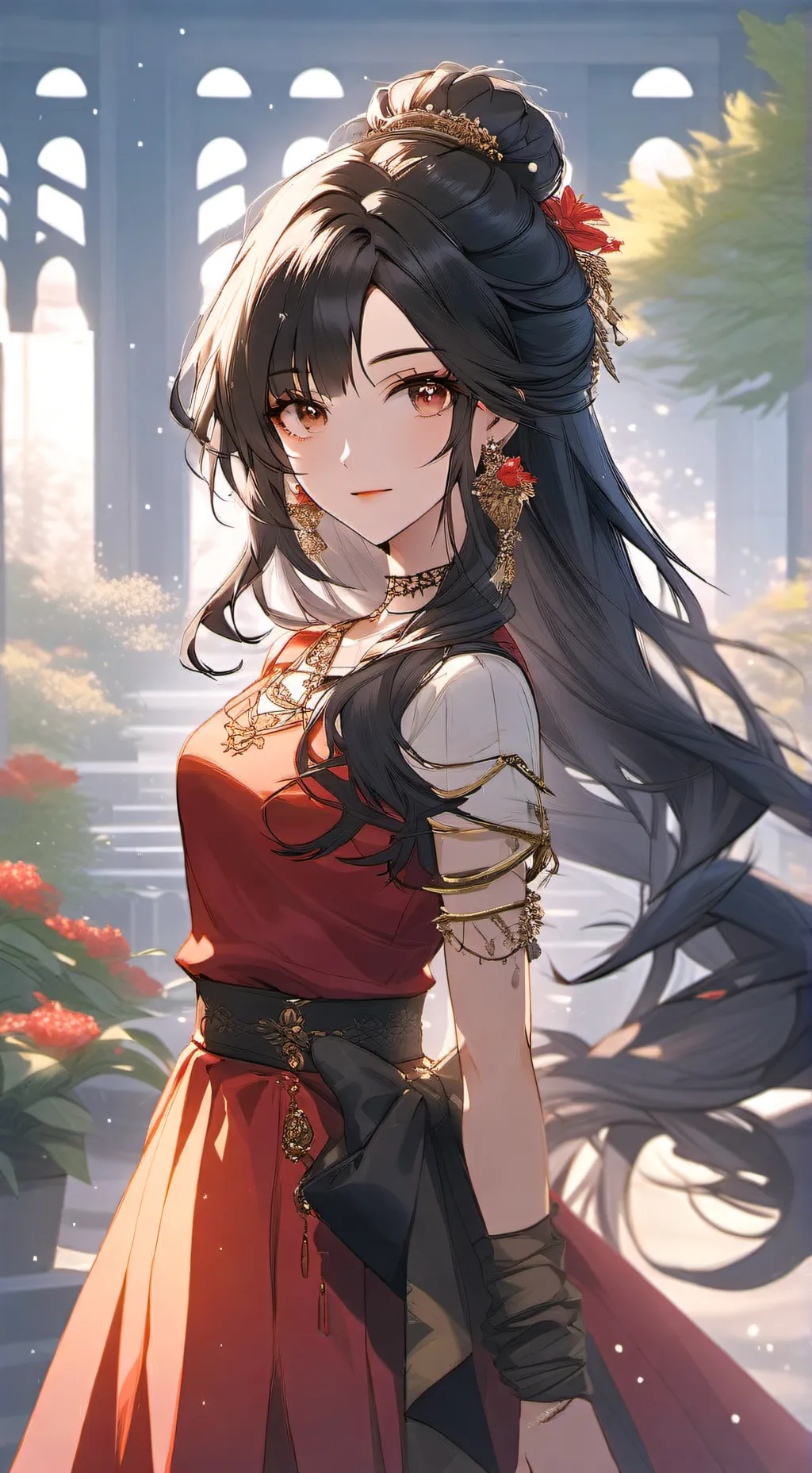 ai character: Lisa!🌸 background