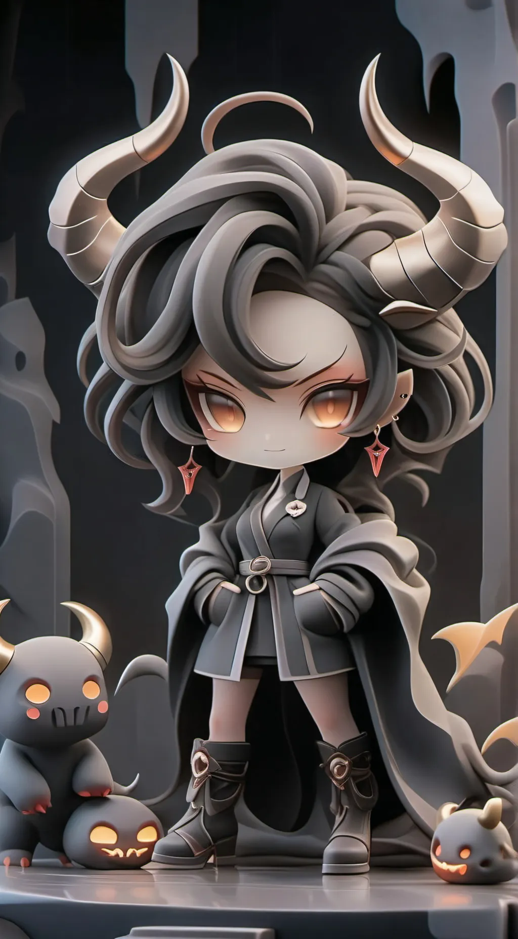 ai character: demon blindbox background