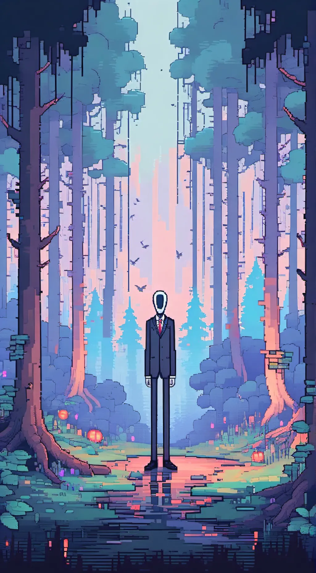 ai character: MHA horror background