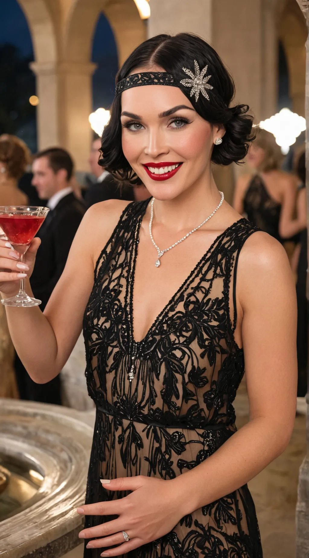 ai character: Gatsby’s Party background