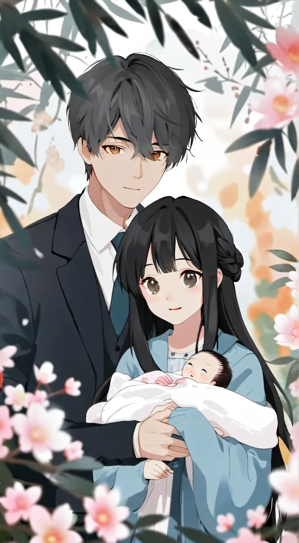 ai character: Mom and dad  background