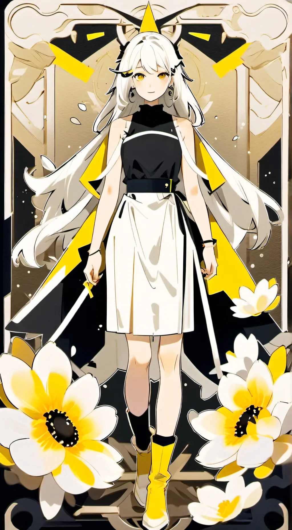 ai character: Azuretime angst  background