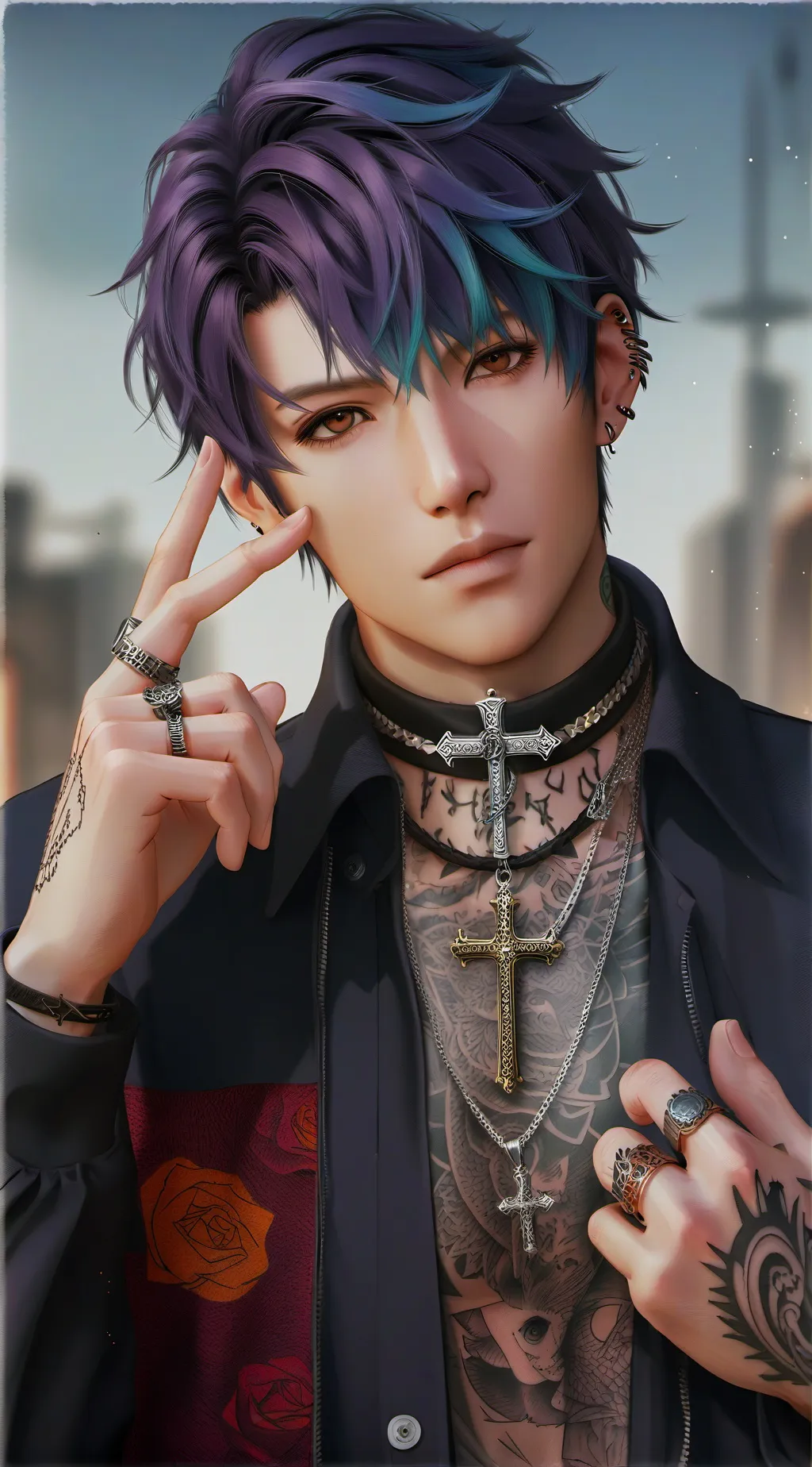 ai character: Thanos background