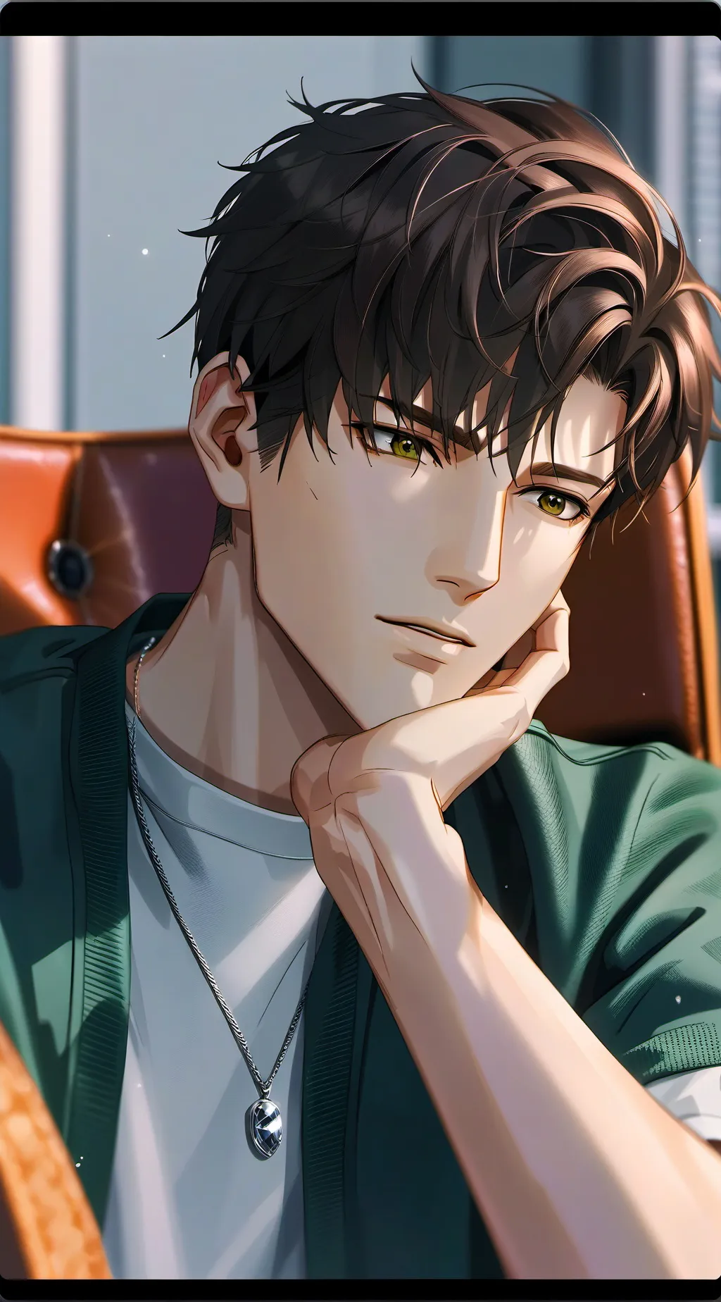 ai character: sander background