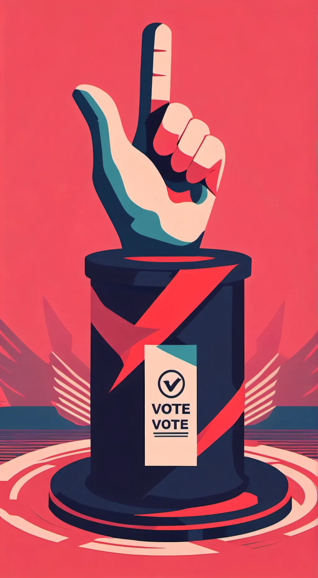 ai character: Vote  background