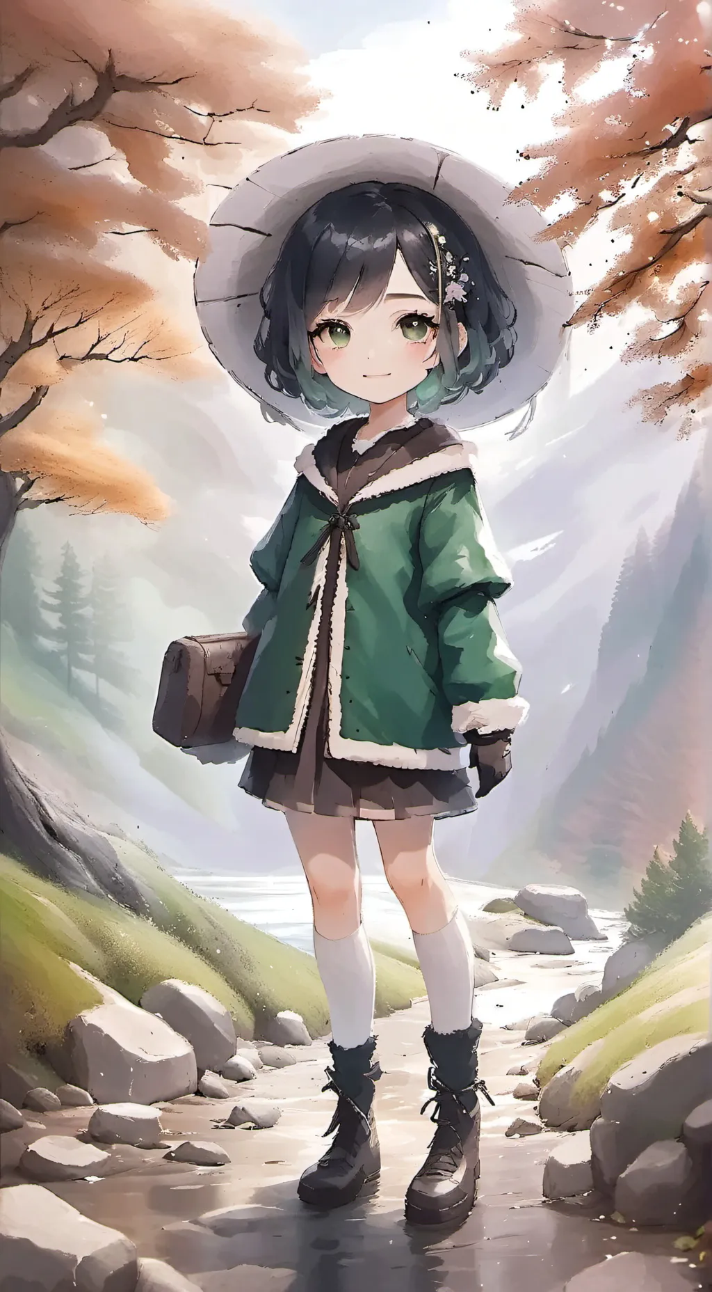 ai character: steam background