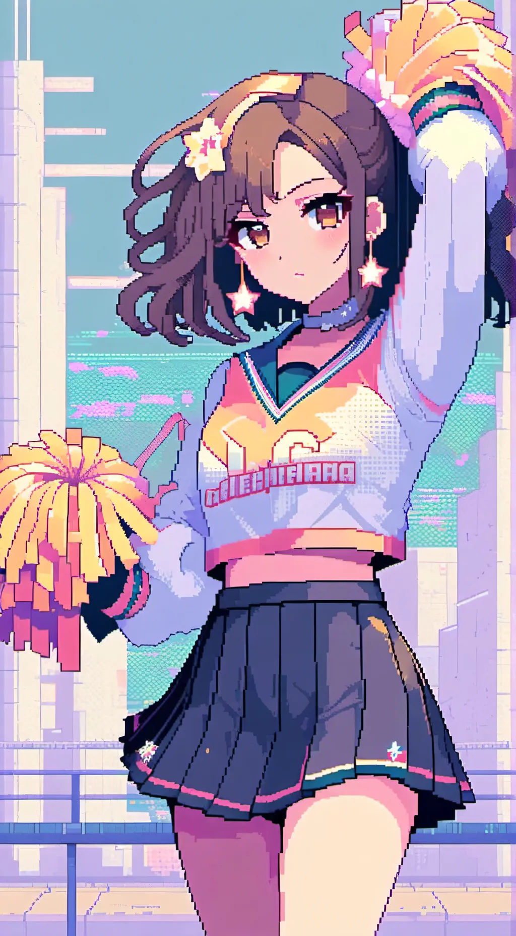 ai character: Amber background