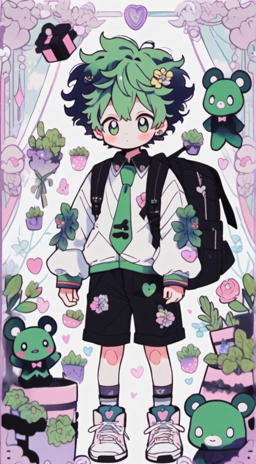 ai character: MHA Pick Me background