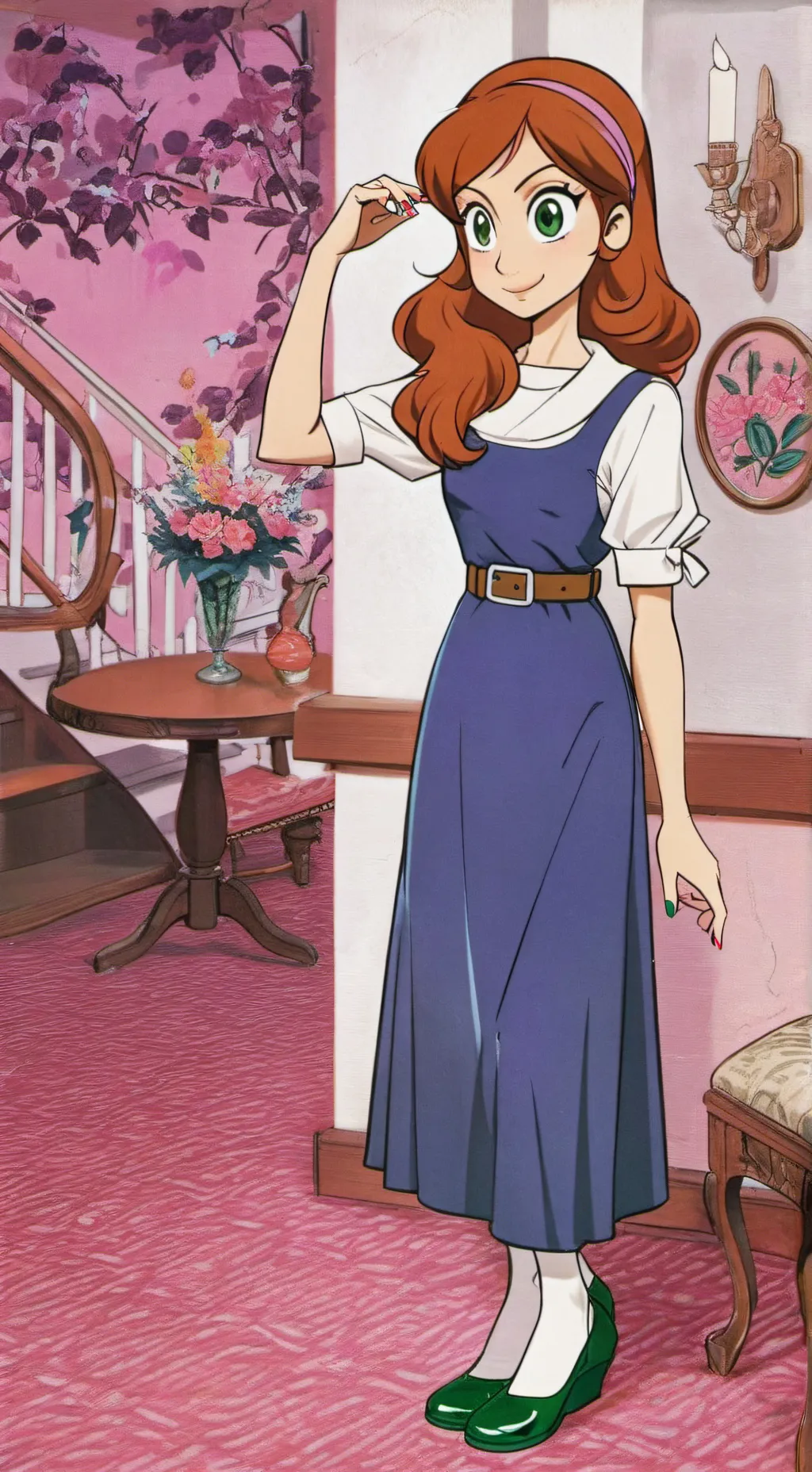 ai character: Amanda  background