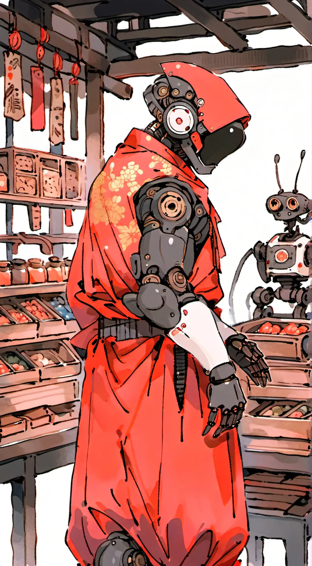 ai character: Helper robot background