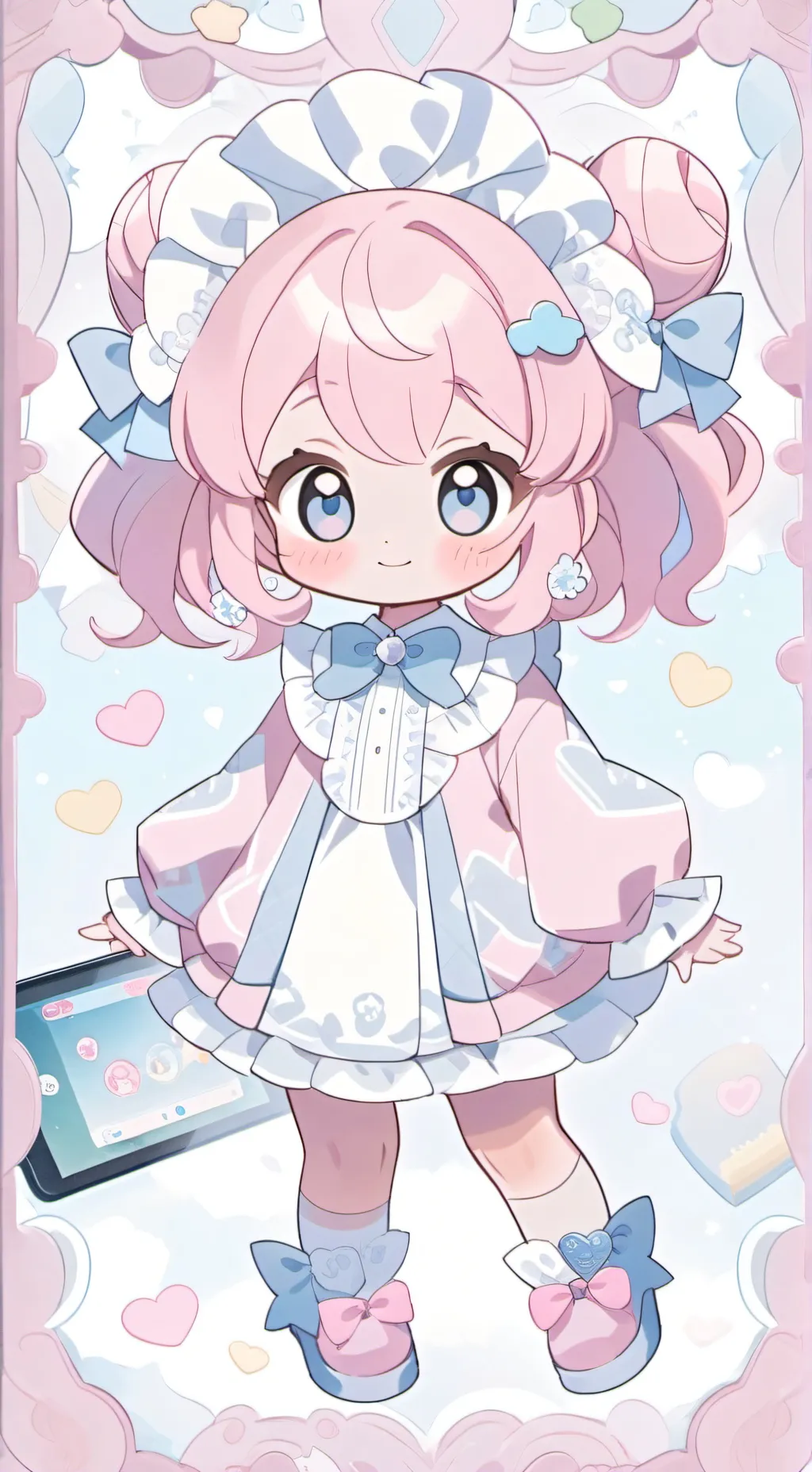 ai character: Luxury baby  background