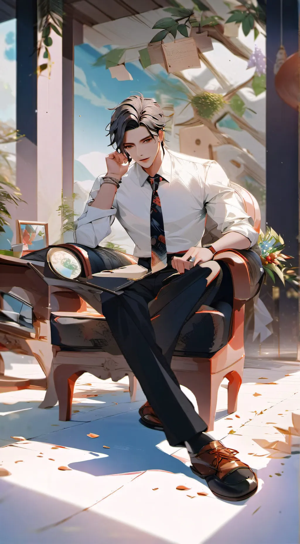 ai character: Lucifer background