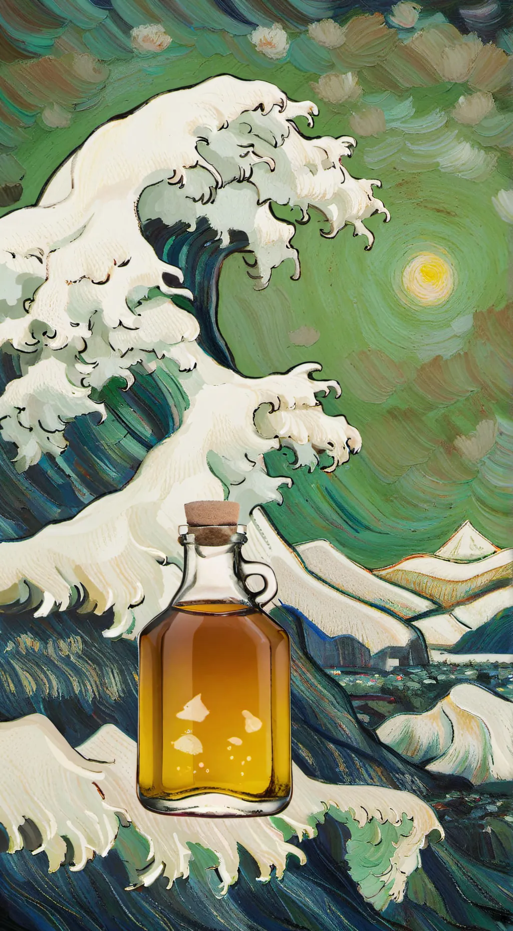 ai character: syrup background