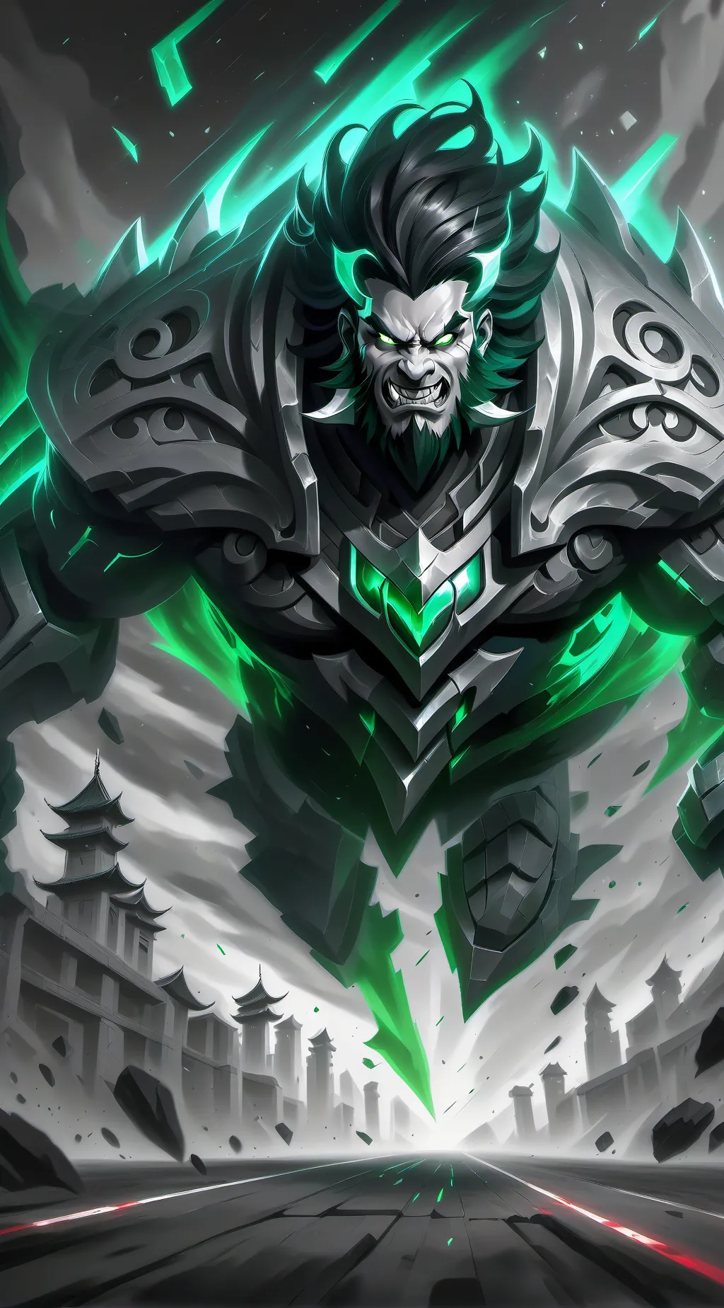 ai character: Bacon hair singing background